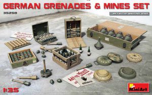 โมเดลอาวุธทหาร GERMAN GRENADES & MINES SET 1:35