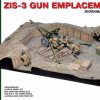 โมเดลฉากไดโอราม่า ZIS-3 GUN Emplacement 1:35