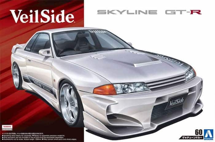 โมเดลรถนิสสัน AOSHIMA VeilSide BNR32 SKYLINE GT-R '90