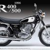 โมเดลรถเอสอาร์ Aoshima Yamaha SR400/500 ปี 96 1/12