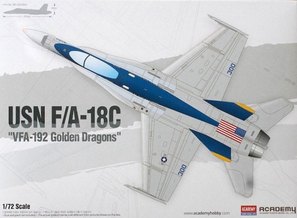 โมเดลเครื่องบิน AC12564 USN F/A-18C "VFA-192 GOLDEN DRAGONS" 1/72