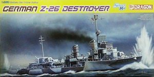 โมเดลเรือรบ Dragon DRA1064 GERMAN Z-26 DESTROYER 1/350