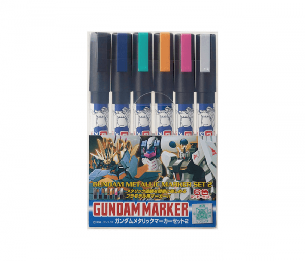 ปากกา กันดั้ม มาร์คเกอร์ GMS125 Gundam Metallic Marker Set 2
