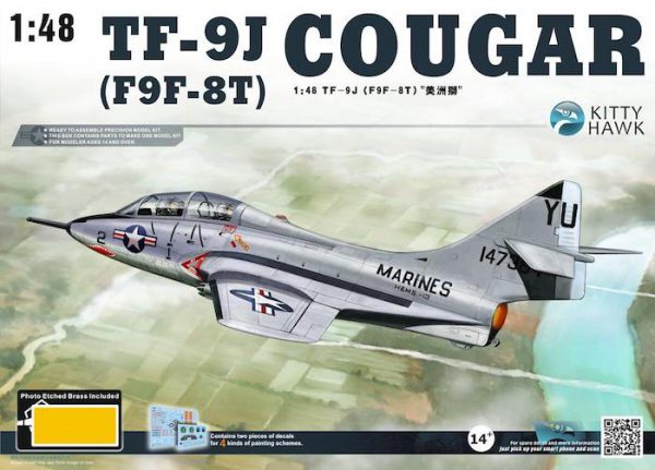 โมเดลเครื่องบิน Kittyhawk KH80129 TF-9J Couger 1/48