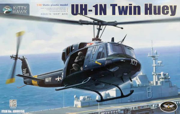โมเดลเฮลิคอปเตอร์ Bell212 KH80158 UH-1N Twin Huey 1/48