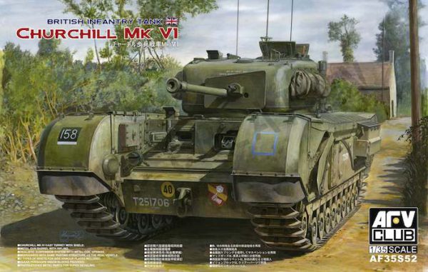 โมเดลรถถัง AFV AF35S52 Churchill MK.VI/75 mm.GUN 1/35