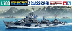 โมเดลเรือทามิย่า TAMIYA 31908 GERMAN Z CLASS (Z37-39) 1/700