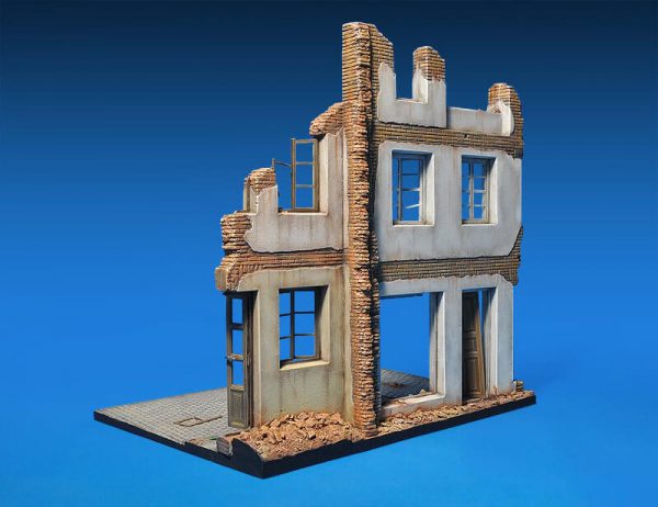 โมเดลฉากจำลอง MiniArt MI36036 Diorama With Ruined Buildings 1/35