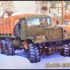 โมเดลรถบรรทุก Roden RO805 KrAZ-255B Soviet Military Truck 1/35