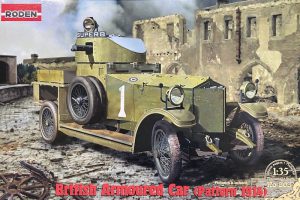 โมเดลรถบรรทุก Roden RO803 British Armoured Car (Pattern 1914) 1/35