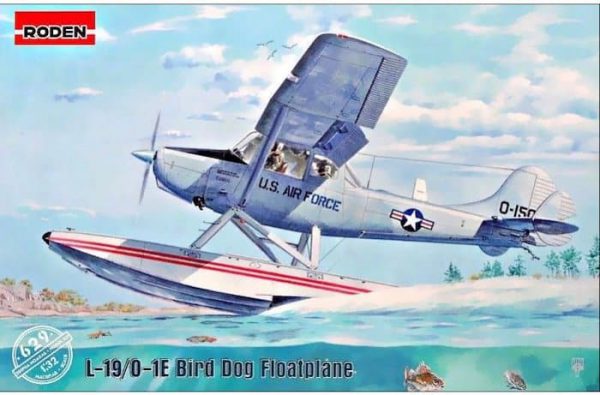 โมเดลเครื่องบิน Roden Cessna L-19/O-1 Bird Dog Floatplane 1/32