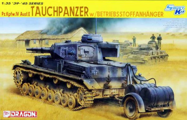 โมเดลรถถัง Dragon DR6402 Tauchpanzer IV w/Trailer 1/35