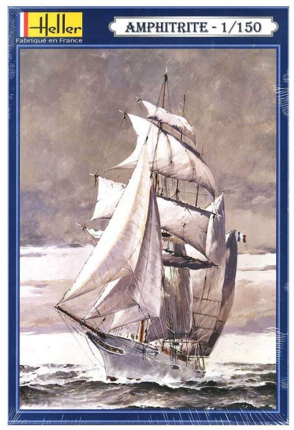 โมเดลเรือเดินสมุทร Heller HL80610 1887 Sailboat Yacht Amphitrite 1/150