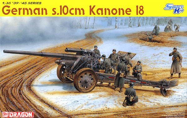 โมเดลรถถัง Dragon DR6411 German 10 cm Kanone 18 1/35