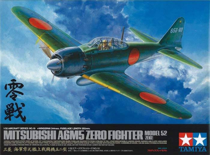 โมเดลเครื่องบิน A6M5 ZERO FIGHTER MODEL 52 (ZEKE) 1:32