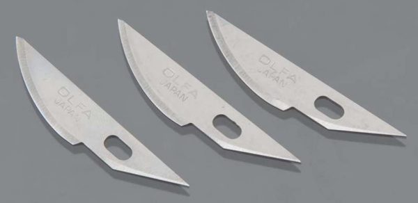 ชุดใบมีดโค้ง (3 ชิ้น) Modeler's Knife Pro Curved Blade