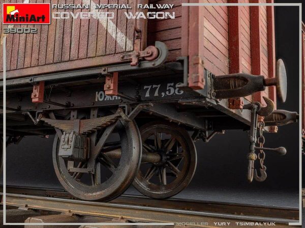 MI39002 RUSSIAN IMPERIAL RAILWAY COVERED WAGON 1/35