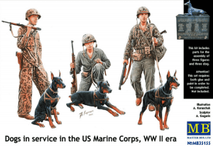 MB35155 DOGS IN SERVICE US MARINE CORPS 1/35