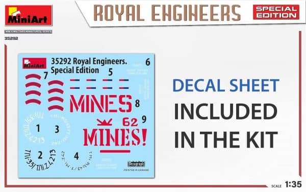 MI35292 ROYAL ENGINEERS. SPECIAL EDITION 1/35