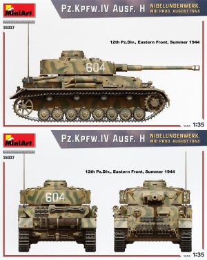MI35337 Pz.Kpfw.IV Ausf. H NIBELUNGENWERK. MID PROD. AUGUST 1943 1/35