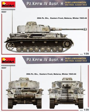 MI35337 Pz.Kpfw.IV Ausf. H NIBELUNGENWERK. MID PROD. AUGUST 1943 1/35