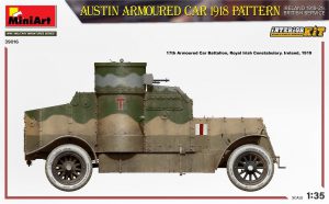MI39016 BRITISH AUSTIN ARMORED CAR 1918 (IRELAND 1919-21) FULL INTERIOR