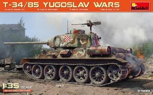 รถถัง MINIART 37093 MI37093 T-34/85 YUGOSLAV WARS 1/35