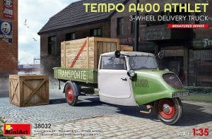 รถสามล้อ MINIART 38032 Tempo A400 Athlete 3 Wheel Delivery Truck 1/35
