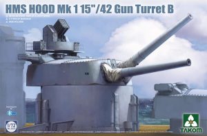 โมเดลป้อมปืนเรือ TAKOM 5020 HMS HOOD Mk 1 15"/42 Gun Turret B 1/72