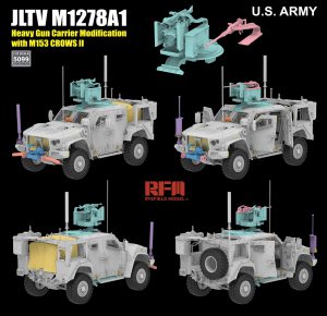 โมเดลรถทหาร RFM JLTV M1278A1 Heavy Gun (HGC) M153 CROWS II 2in1 1/35