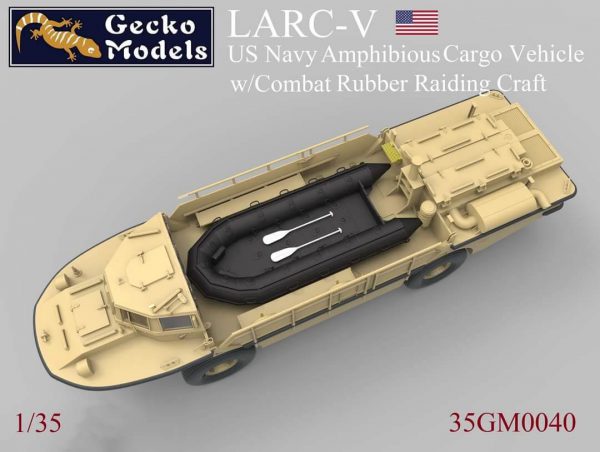 รถทหาร Gecko 35GM0040 US NAVY AMPHIBIOUS CARGO VEHICLE LARC-V MODERN VERSION 1/35