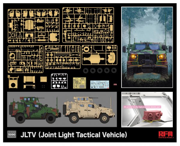 โมเดลรถทหาร RFM JLTV (Joint Light Tactical Vehicle) 1/35