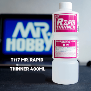 T117 MR.RAPID THINNER 400ML (ทินเนอร์แห้งเร็วสำหรับสี metallic)