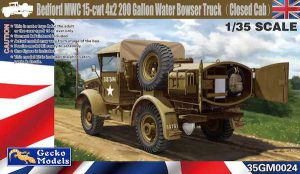 รถน้ำทหาร Gecko 35GM0024 BEDFORD MWC 15-CWT 4X2 200 GALLON WATER TRUCK 1/35