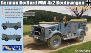 โมเดลรถทหาร Gecko 35GM0032 GERMAN BEDFORD MW 4X2 BEUTEWAGEN 1/35