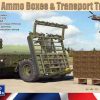 รถเทรลเลอร์ทหาร Gecko 35GM0037 BRITISH AMMO BOXES & TRANSPORT TRAILER 1/35