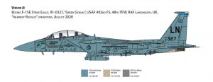 โมเดลเครื่องบินเอฟ 15 Italeri 2803 F-15E Strike Eagle 1/48
