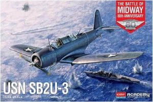 เครื่องบิน ACADEMY 12530 SB2U-3 Battle Midway Special 80th 1/48